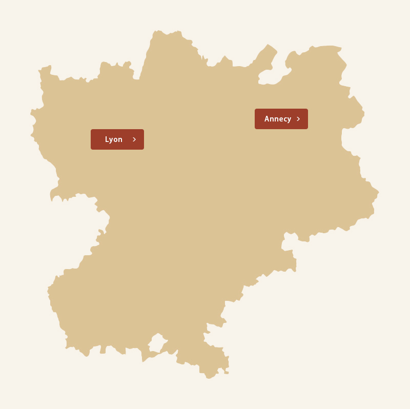 Rhone-Alpes地図