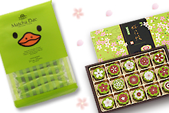 『<font color=#33cc33><b>春</b></font>の<b><font color=#9cbb1c>“抹茶風味”</font></b>限定商品』<br>のお知らせ