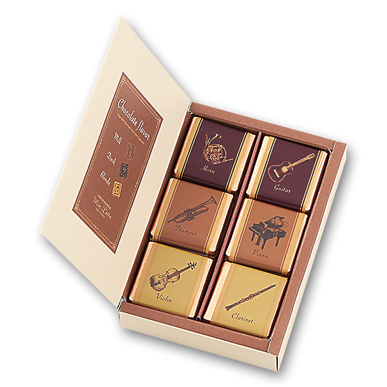 Melodie・Carre・Chocolat (12枚入り)｜チョコレートハウス モンロワール