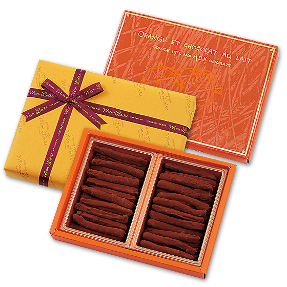 Orange Et Chocolat Au Lait 250g入り チョコレートハウス モンロワール Orange Et Chocolat Au Lait 250g入り チョコレートハウス モンロワール