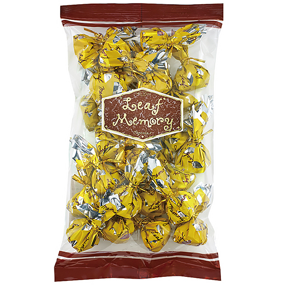 サービス袋 リーフメモリー(黄)｜チョコレートハウス モンロワール